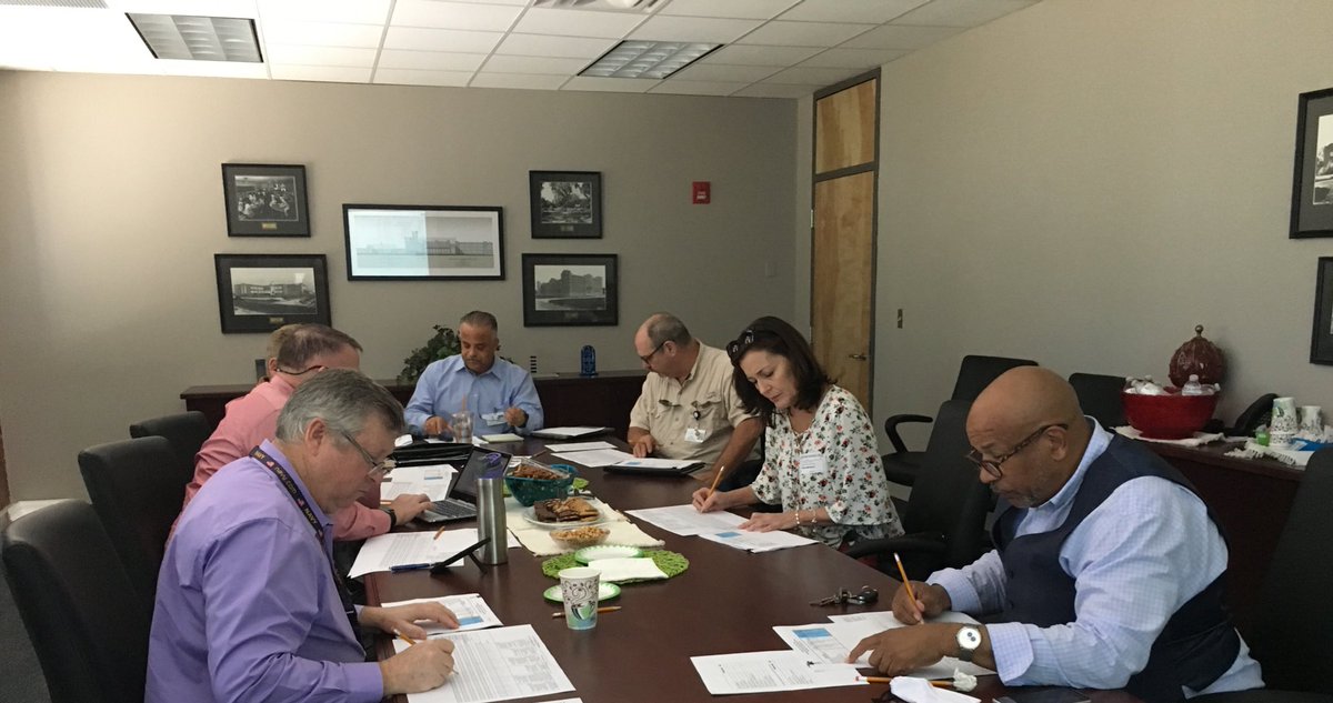HCPSoperations's tweet photo. Today’s Selection Committee for Design Professionals examine submissions for the upcoming @HCPSGorrieES HVAC project. #BehindTheScenes #VendorSelectionProcess https://t.co/5aApcZCcQw