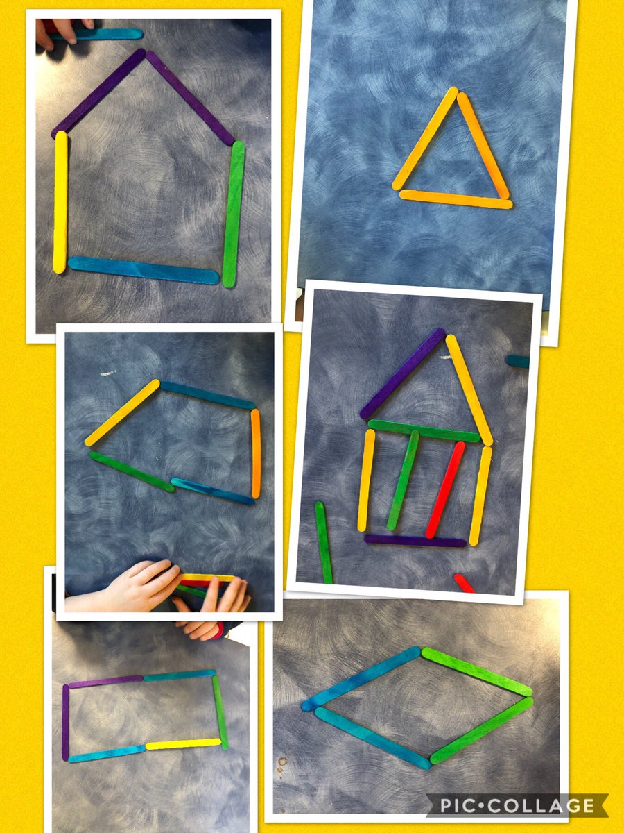 mrsriceclass's tweet photo. Student “I can make all the shapes I know!" Life in Kindergarten is good! #explorethroughplay #sccdsb https://t.co/zOuRipNTYl