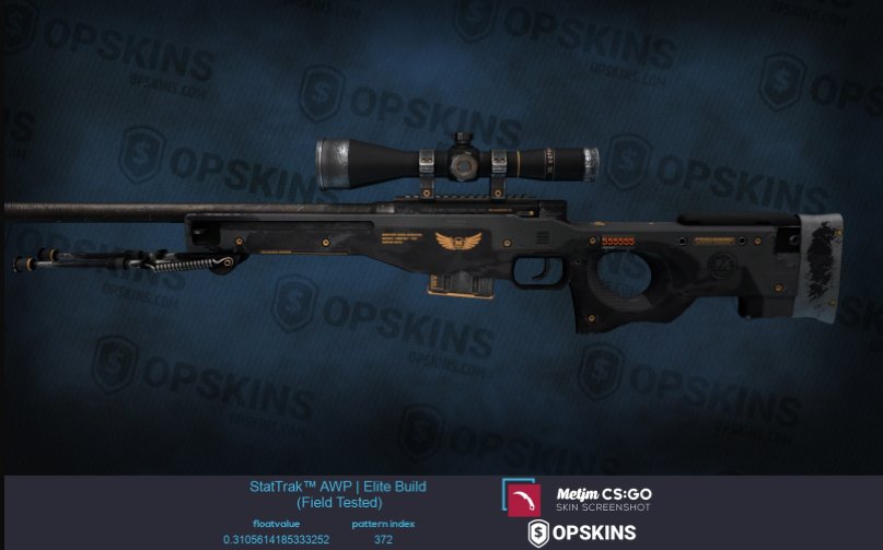 CSGOBETCLICK's tweet photo. 🎁StatTrak™ AWP | Elite Build FT 🎁

🔥Follow @CSGOMagicSite + @CSGOBETCLICK !

🔥Retweet  + Tag 2 Friends !

🔥🔥Visit  https://t.co/7Cifo9duZm and BOOKMARK the site (POST proof for bonus of 2keys)

#CSGOGIVEAWAY #csgo #csgoskins #rt #competition #contest #gift

⌚️24 Hours! https://t.co/qtgBzqD4Zr