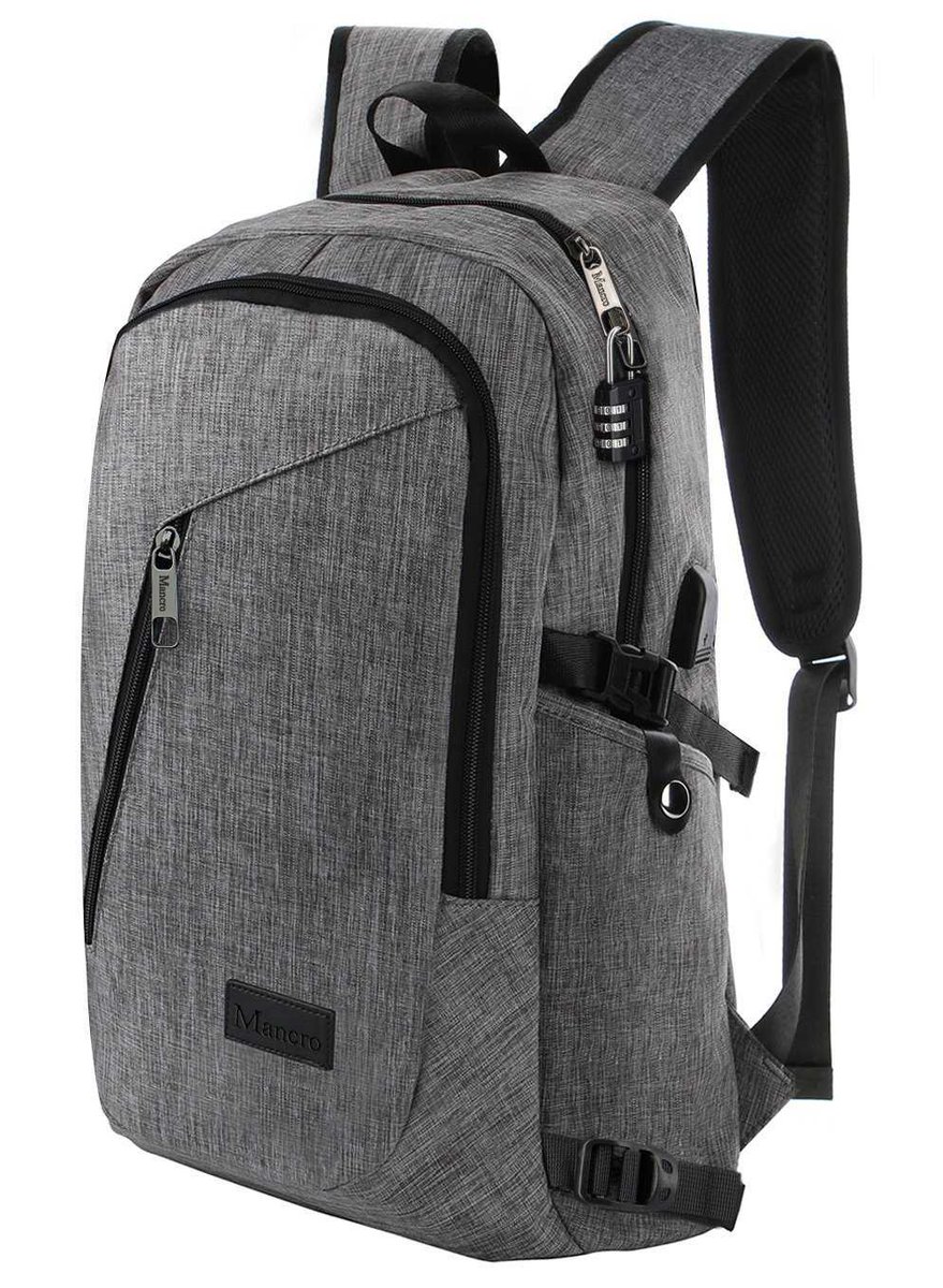 GR8ProWorkshop's tweet photo. 7% discount #sale #save #backpack #Mancro Business Laptop Backpack, Slim Anti Theft Computer Bag, Water-resistent College School Backpack, Eco-friendly Travel Shoulder Bag w/ USB Charging Port Fits UNDER 17" Laptop &Notebook by Mancro (Grey) https://t.co/cPkzYRcMzA https://t.co/ZHjnUoIXyS