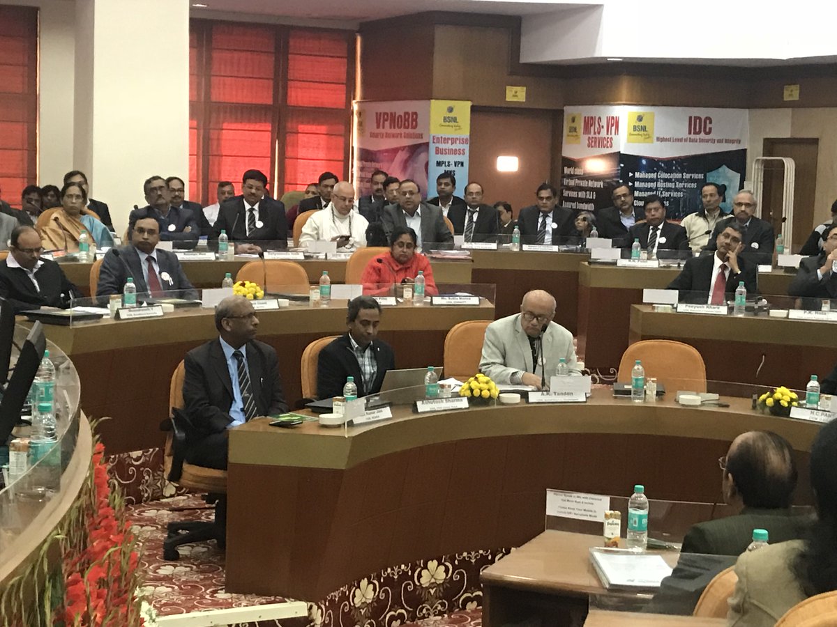 BSNLCorporate's tweet image. 2nd Head of Circle Conference began at #BSNL Corporate office today. CMD BSNL, Board of Directors, Telecom Circle Heads &amp;amp; Senior Officers are participating.