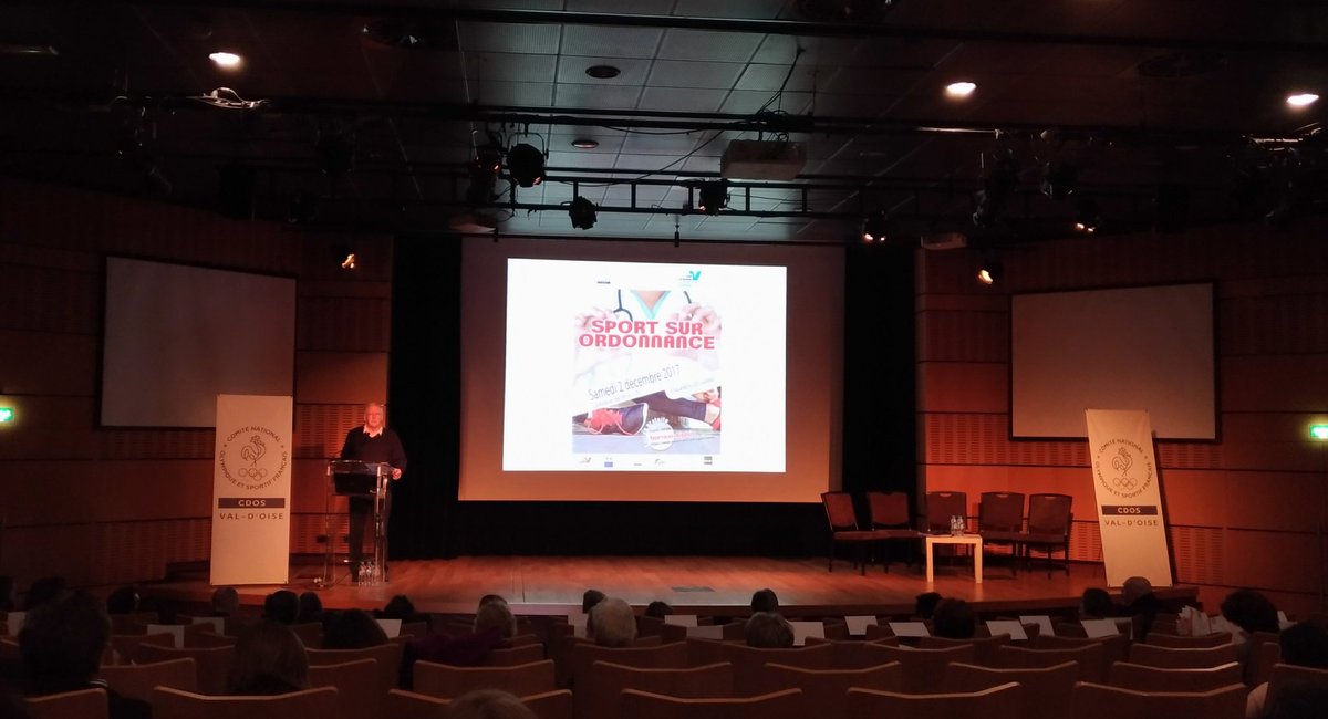 elodiearduin's tweet photo. Colloque sport sur ordonnance
#2décembre2017 #EnghienLesBains #CDOS95 #DDCS95 #Barrière @CDFAS_95 @valdoise #SportSanté https://t.co/ZA2u37JV5t