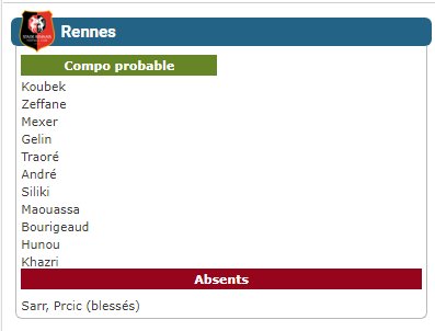 MatchsCompo's tweet image. #SRFCASC   

#CompoProbables