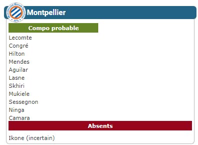 MatchsCompo's tweet image. #MHSCOM 

#CompoProbables