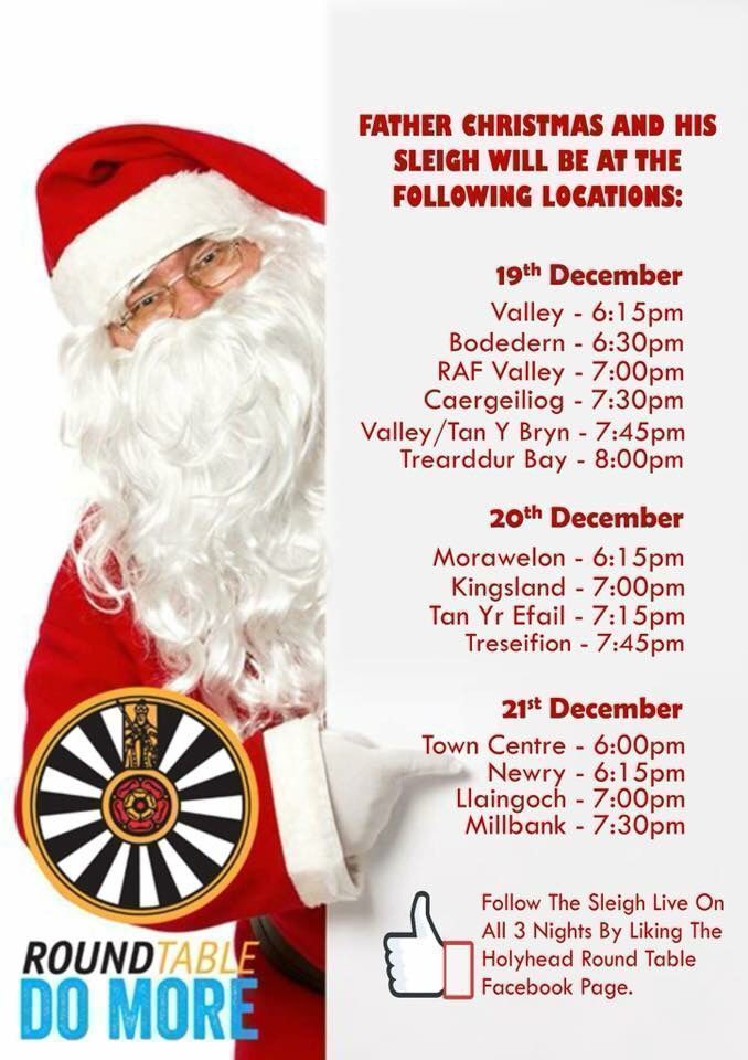 Not long till we hit the streets with Ty Santa, please follow and share for live tracking information to see where we are #holyhead #santa #share

also follow us on facebook 

buff.ly/2iD53tO