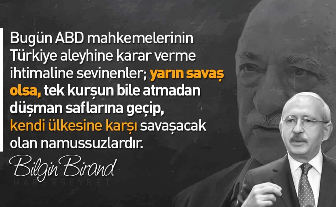 CHP ve işbirlikçilerine vatan millet kardeşlik türküleri söylemeyin.Bu zihniyet ülke yönetiminde müslüman yüzü görmektense dış güçler tarafından işgal edilip yönetilmeyi tercih eder.Bu zihniyet dün Abdülhamid Hana karşı bugün de aynı nedenle Erdoğana karşı düşmanla ittifak kurdu