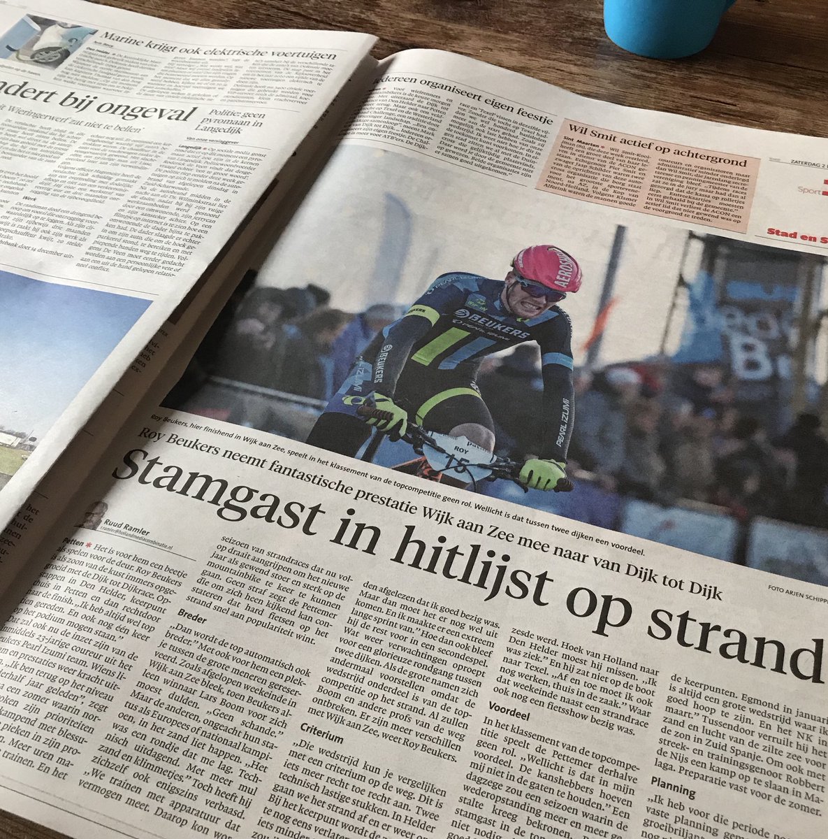 Een mooi stuk over <a href="/MTBRoyBeukers/">Roy Beukers</a> en de Dijk tot Dijk race in het <a href="/nhdagblad/">Noordhollands Dagblad</a> vandaag! Morgen starten de mannen in Den Helder om 10:30 💪