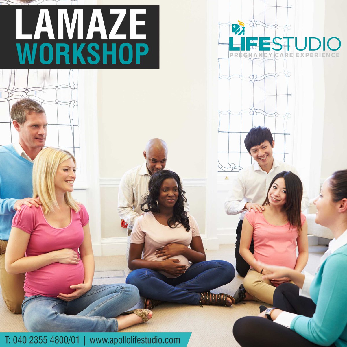 Apollo_LStudio's tweet photo. The #Lamaze workshop gives you a glimpse of how the Lamaze sessions are conducted. It boosts ur confidence&ur ability to give birth and will equip u & ur partner with all the techniques required to have a normal birth
๐23554800/01
#prenatalcare #healthypregnancy #TransformUrself https://t.co/LJAMGWZnf2