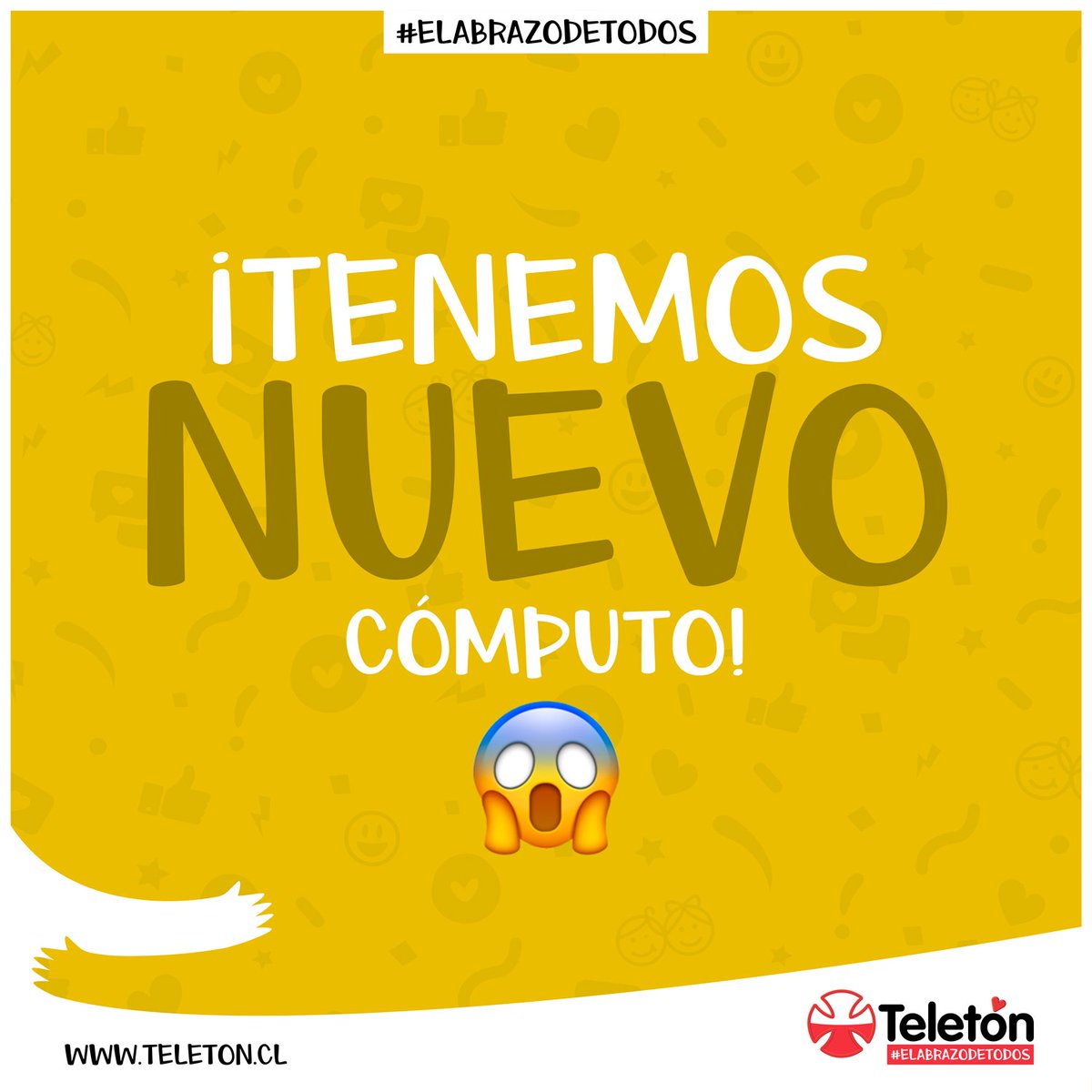 Teleton's tweet photo. ¡Nuevo cómputo! Vamos en 5.523.458.423 y la meta es 32.040.179.848 ¡Vamoooos chilenos que podemos lograrlo! 💪🇨🇱❤️ #Teleton2017 #ElAbrazoDeTodos #SuperaTuMeta https://t.co/UEuEnScOtF