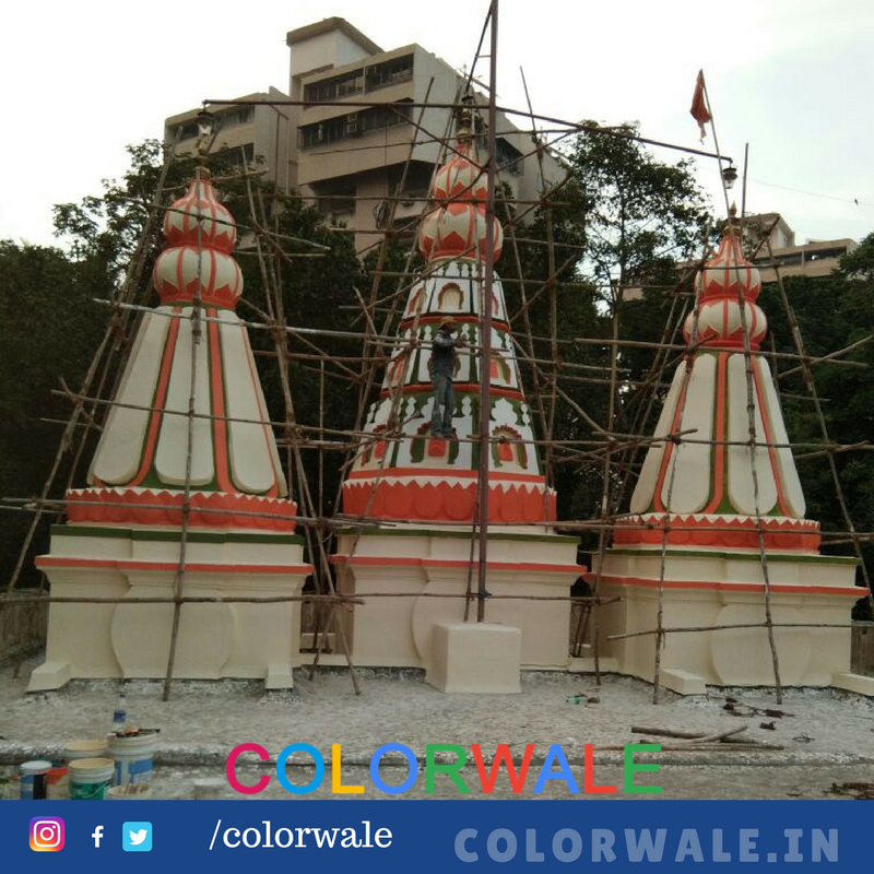 colorwale's tweet photo. Temple Painting on full swing; Dnyandev deva Mandal Thane Panchpakahadi #thane #colorwale #colors #painting #temple #deva #exteriorpainting #apexultima https://t.co/cerQQEOJ6m