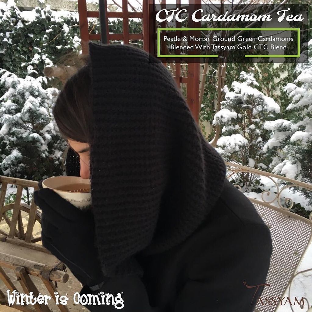 TassyamOrganics's tweet photo. Brace yourselves with Tassyam’s CTC Cardamom Tea because Winter is Coming! 🧥🧦🧤🧣❄️☕️ #love #Tassyam #tea #cardamomtea #warmth #winteriscoming #winterishere #socold #keepwarm #teastagram #instagood #instalike #igers #india #saturday #weekendvibes #… https://t.co/UTTYBeAyTe https://t.co/BevCp9558H
