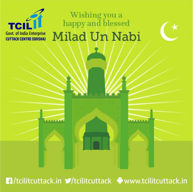 tcilitcuttack's tweet photo. May the sprit of this holy occasion bring peace and joy to your heart and home! Happy Milad-un-Nabi #SafetyFirstSaveLives Id-E-Milad #SavetheDate5January2018 https://t.co/6esZQoWLgY