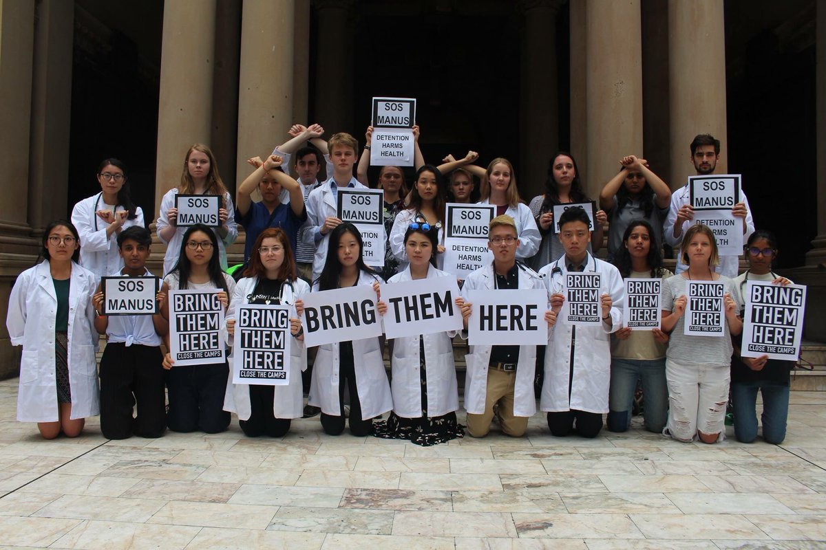 We're taught to care for ALL people; to be compassionate; to advocate for those who cannot. This includes refugees. #SOSManus #Bringthemhere