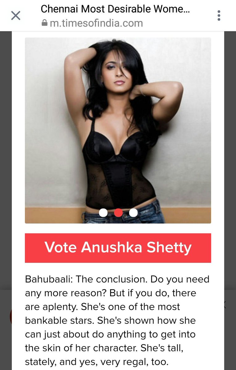 sweetyanushkafc's tweet photo. Vote for #AnushkaShetty 😍👑🔥

Hyderabad Times - https://t.co/9FM9U8zSbG

Chennai Times - https://t.co/7RdDvs8ELR

#TimesMostDesirable2017 https://t.co/hlDDCWBzuW