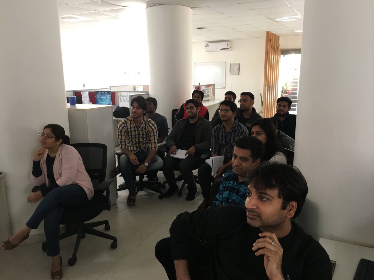 Quovantis's tweet photo. Saturday just got LIT ;)
Interesting discussions going on in the #meetup
#quovantis https://t.co/pfQYPfKAbX