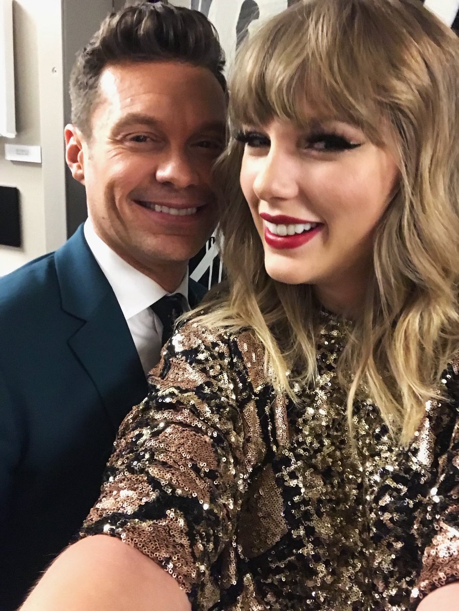 RyanSeacrest's tweet photo. I wasn’t ready for it @taylorswift13 #iheartjingleball https://t.co/RUdWc0Rg2Y