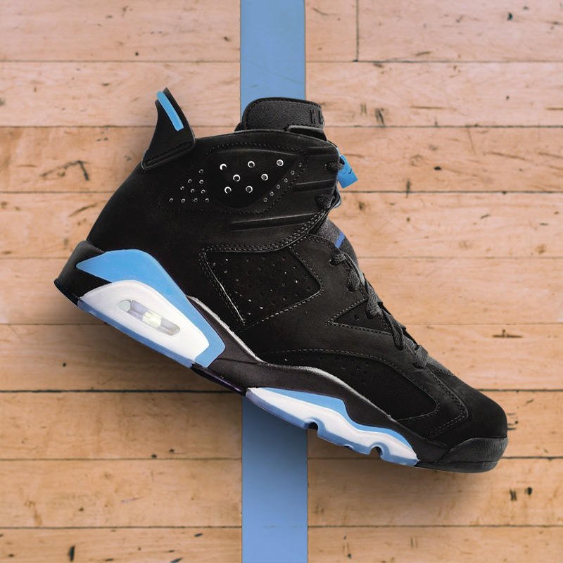 retro 6 black and blue