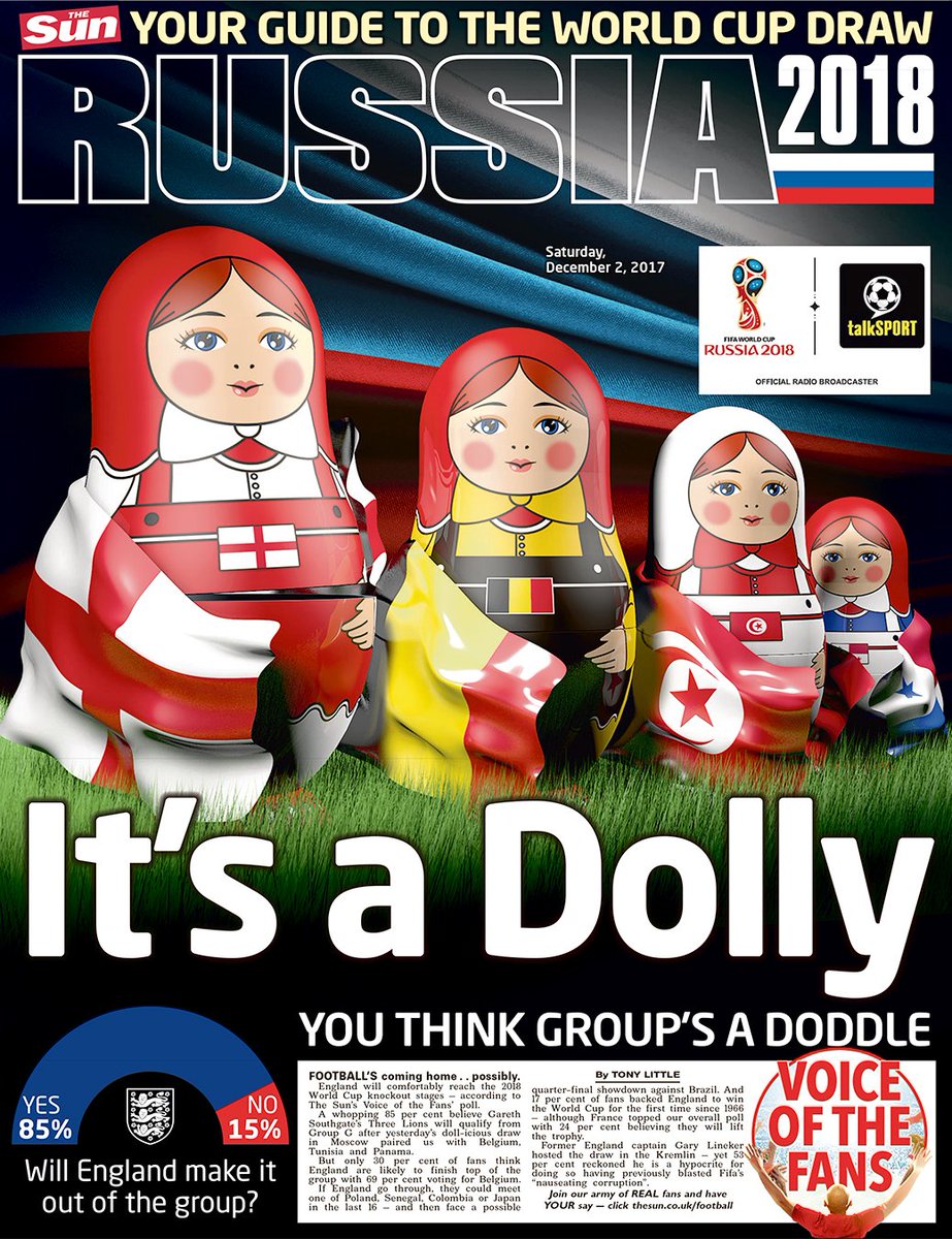 TheSunGraphics's tweet photo. Our World Cup pullout cover. In today's @SunSport Russia 2018 guide #Russia2018WorldCup #Russia2018WorldCupDraw #cinema4d #TheSUnGraphics https://t.co/6GweibLa5t