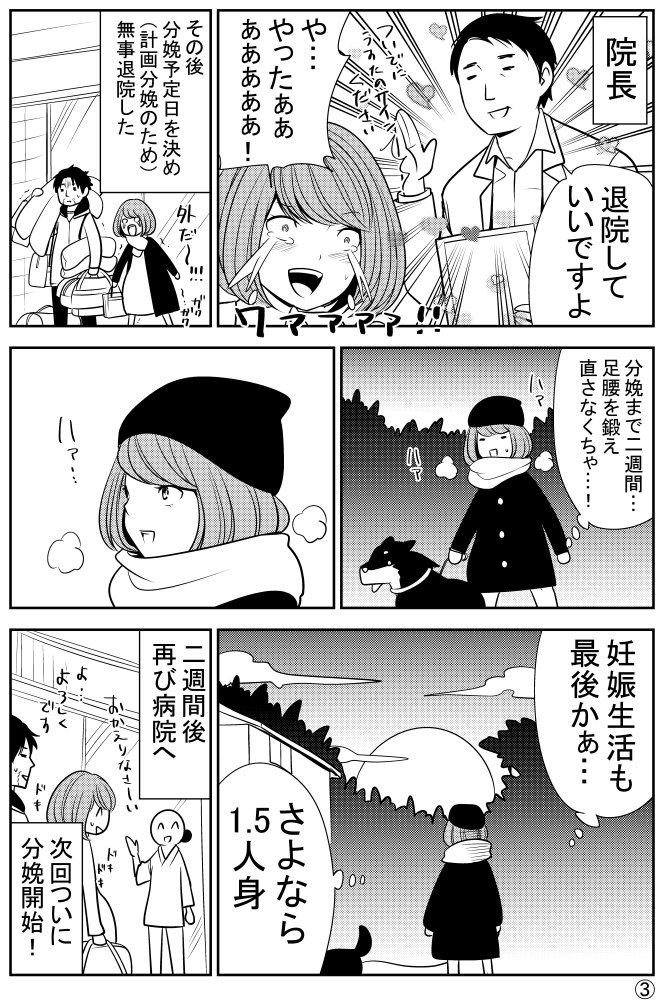 育児漫画15話を更新しました。最初の目標は年内に分娩まで描きたかったけど、難しいかもしれない;
#育児漫画　#妊娠漫画　#うすた京介　#榊健滋　#サカキ育児ログシリーズ 