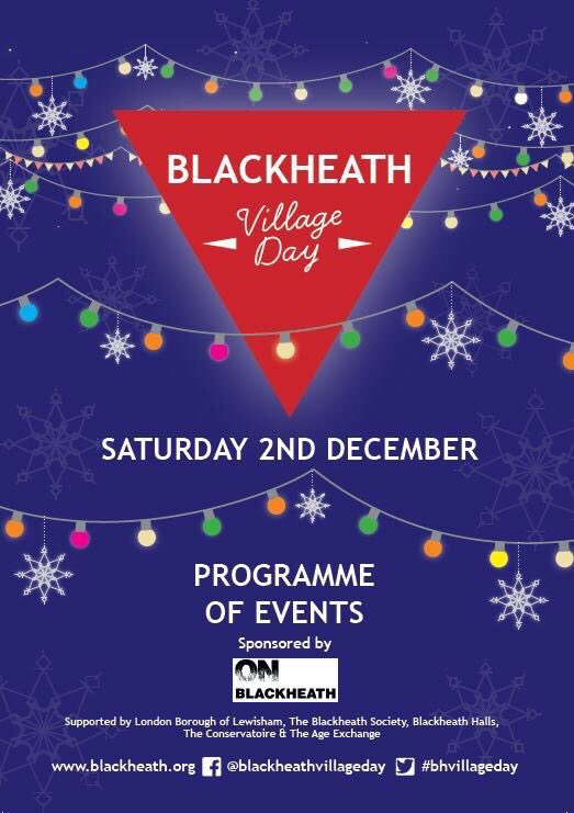 Happy #BlackheathVillageDay! Our community groups &amp; businesses are putting on a big show, including classic 🚗 parade at 12.30pm &amp; 🎄 lights switch-on at 4.45pm. And of course, Blackheath 🎅! Full programme’s here: blackheath.org/events/village…