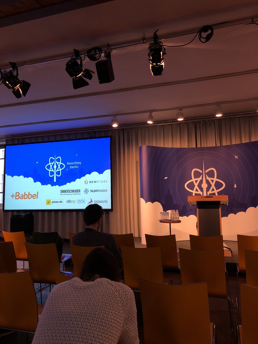 mxmlnsllmr's tweet photo. Today at @reactdayberlin wird @c_krawietz!
#ReactDayBerlin https://t.co/j56orRCjiJ