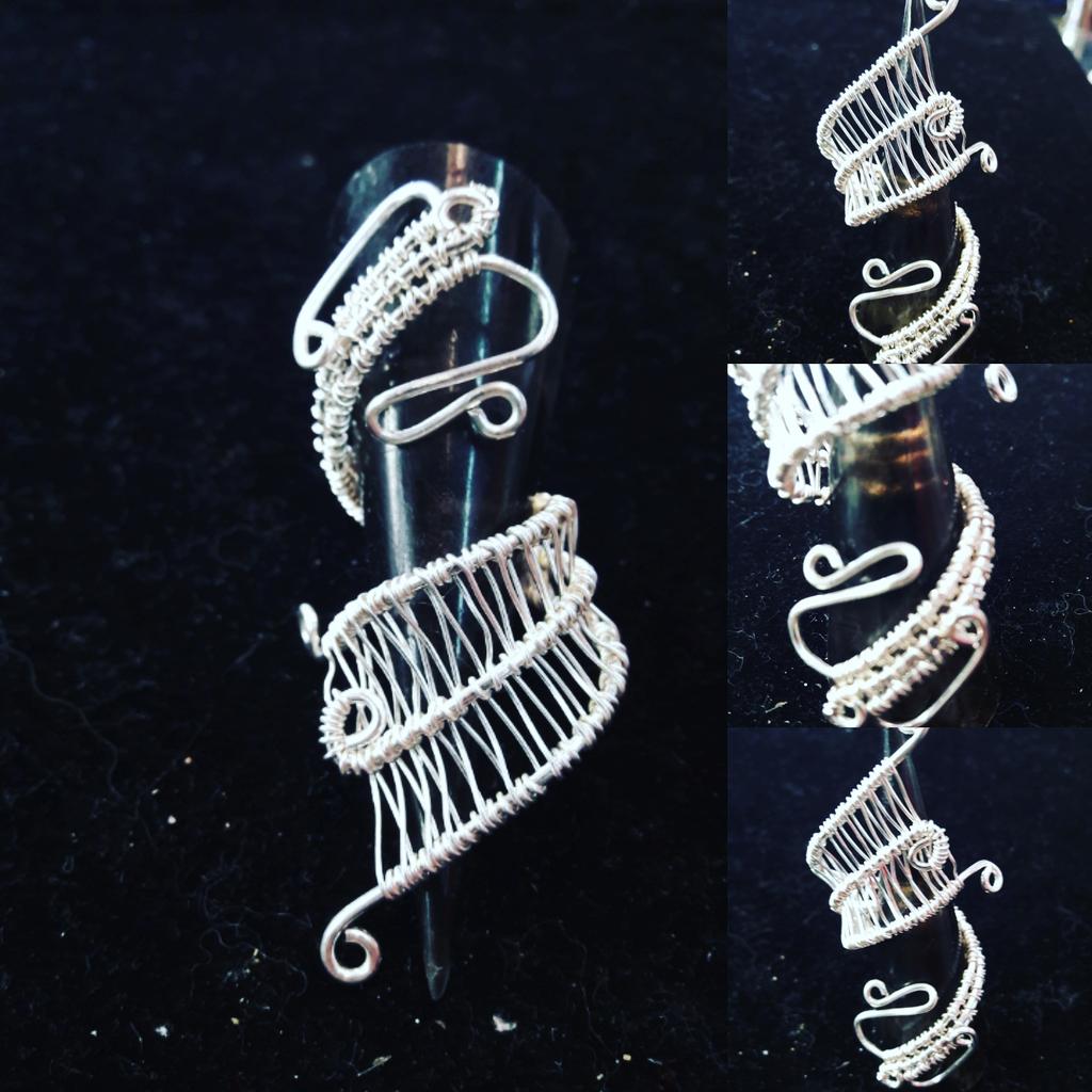#latestestcreations #uniquedesigns #handcrafted #wireworkrings <a href="/BoltonMarkets/">Bolton Markets</a> <a href="/HandmadeSellers/">Handmade Community</a> <a href="/QuibellPaul/">Paul Quibell-smith 🔶</a>  <a href="/handmadebritain/">Handmade in Britain</a> <a href="/VampireLily/">VampireLily</a>