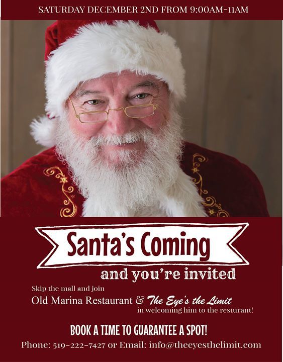 theeyesthelimit's tweet photo. https://t.co/rjoSqis42q the day! Old Marina Restaurant & Gift Shop & I will be hosting a visit from Santa!
It's fully booked and I can't wait to see all the little ones reaction to meeting him!!!
#puslinchlake #santasessions https://t.co/lzwMvER24J