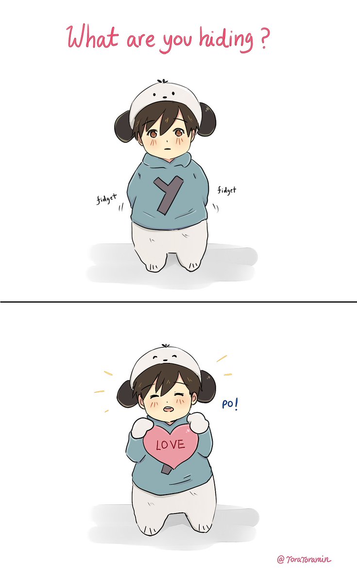 toratoramin's tweet photo. what is he hiding? #みんなのポチャ勇 #yurionice https://t.co/uLU8Z9YvyE