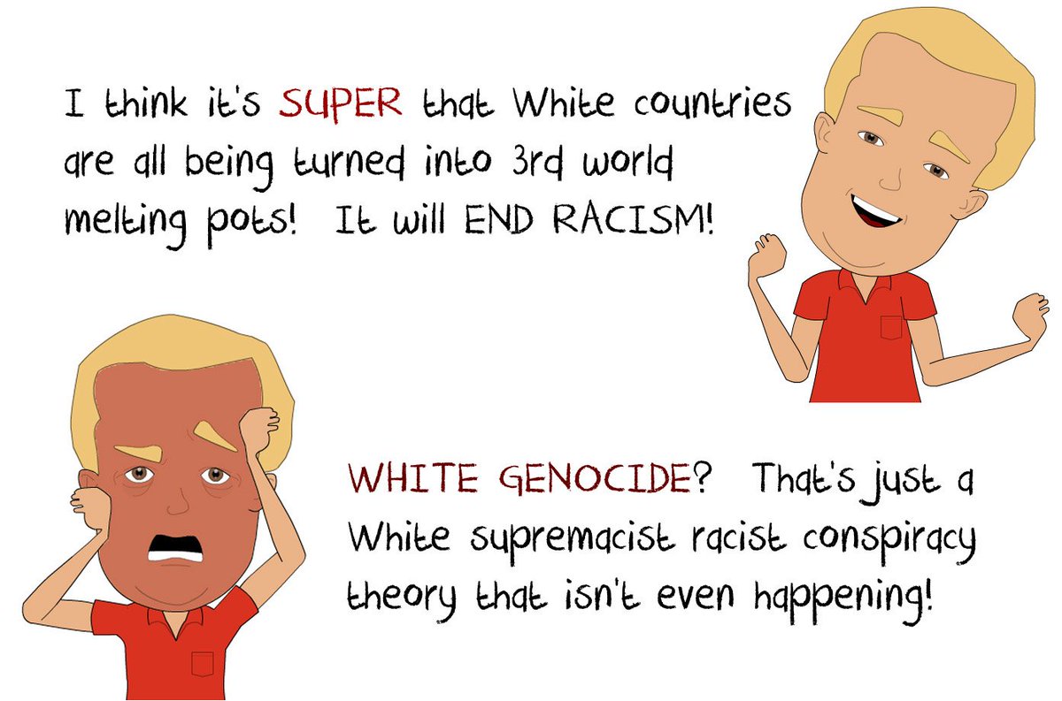 Jason07114620's tweet photo. @skthinkings one minute you anti-whites BRAG about white genocide, the next minute you are calling YOURSELVES tinfoil hat wearing delusional liars

do u anti-whites think you are fooling ANYBODY anymore? https://t.co/4LRCY6ypa2