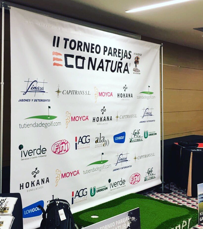 Encantados de colaborar en el II Torneo de parejas #Econatura a favor de #AFADECA  #golfsolidario <a href="/lowgolf/">Lowgolf</a> #golf