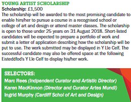 yllecelf_eng's tweet photo. At Anglesey this year @margedelinowain won the Young Artist Scholarship. Who’ll win the £1500 in Cardiff 2018? Go for it - the closing date is 14 February https://t.co/qb8ofEcmWg https://t.co/hUYiz0nriD
