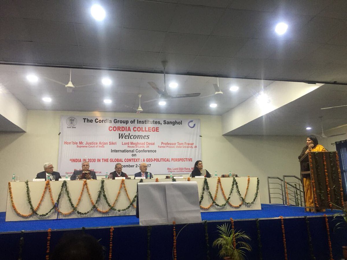 dranoopmittal's tweet photo. Dr.(Mrs.) Pankaj Mittal, Additional Secretary, UGC @pankajugc addressing the Cordia Group of Institutes in Sanghol, Punjab along with Dr BD Budhiraja, Dr Paramjit S Jaswal, Prof Kapil Kapoor, Lord Diljit Rana and Ms Urmil Verma https://t.co/53jjzvaUTt