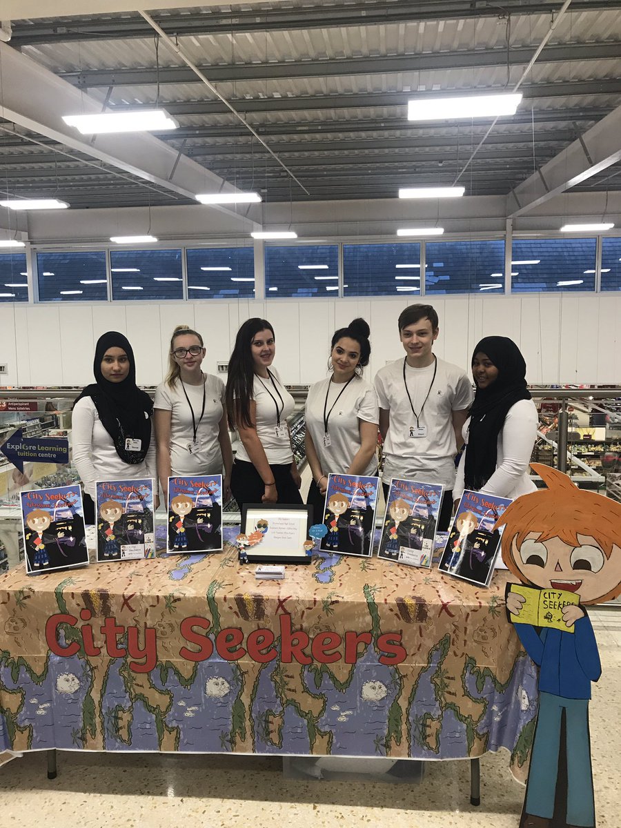 All ready to go! Come visit <a href="/city_seekers/">City Seekers</a> at Darnley Sainsbury's <a href="/YE_Scotland/">Young Enterprise Scotland</a> @MissByarsMaths #cityseekers