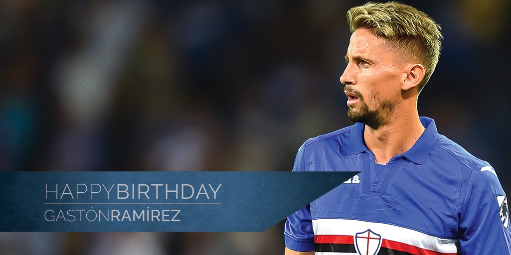  Happy birthday, Gastón The Blucerchiati attacking midfielder turns 27 today. 