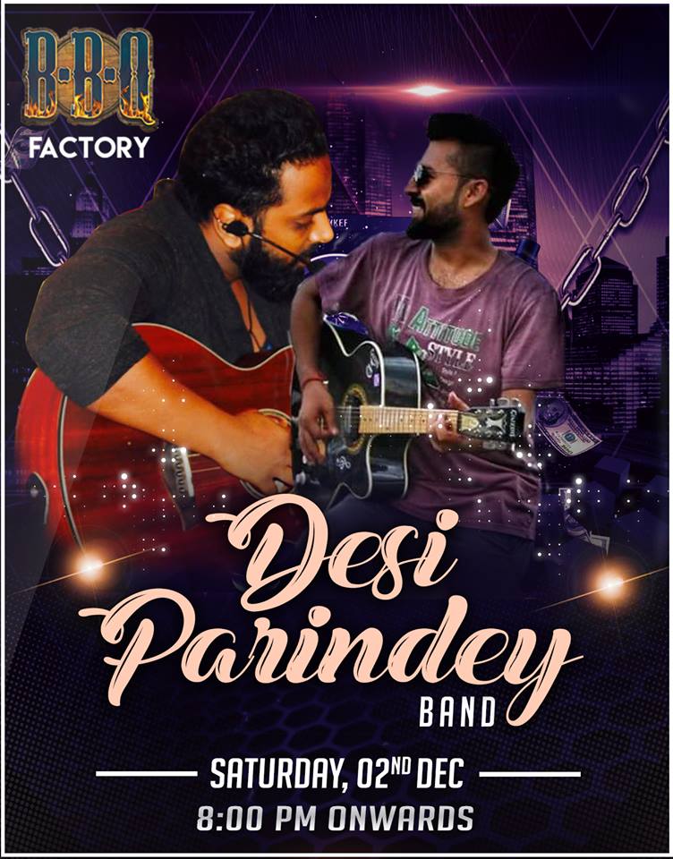 BBQ_Factory's tweet photo. Music the best therapy to feed your soul, we bring you "Desi Parindey" performing live at BBQ Factory. Come and experience a mix of sufi, folk and bollywood on Saturday.
#bbq #bbqfactory #live #band #performance #food #gurgaon https://t.co/PDrfNAF908