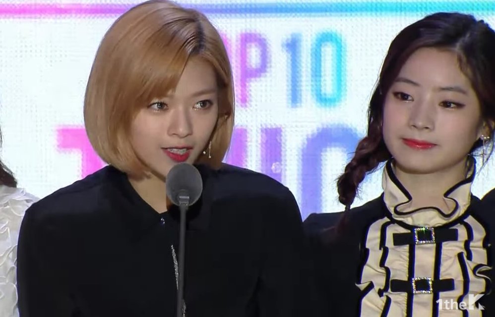 soompi's tweet photo. #TWICE receives one of the Top 10 awards and they are absolutely gorgeous #MMA2017 https://t.co/S89FS5T8NO