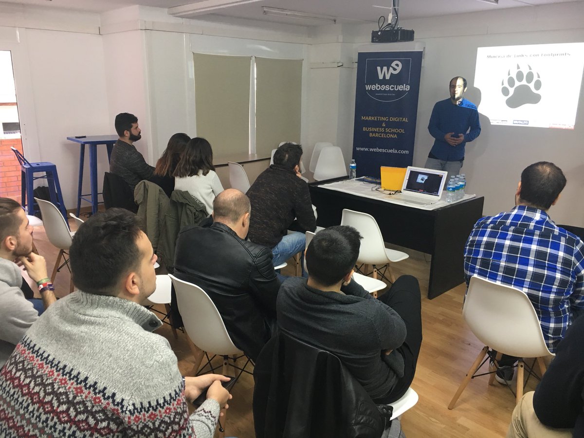 facchinjose's tweet photo. Ahora @Marc__Cruells de @webeamos nos enseña ha hacer 👉 “Minería de Links con Footprints” en @Web_escuela #WebDayBCN https://t.co/2Zwwz1zdmz