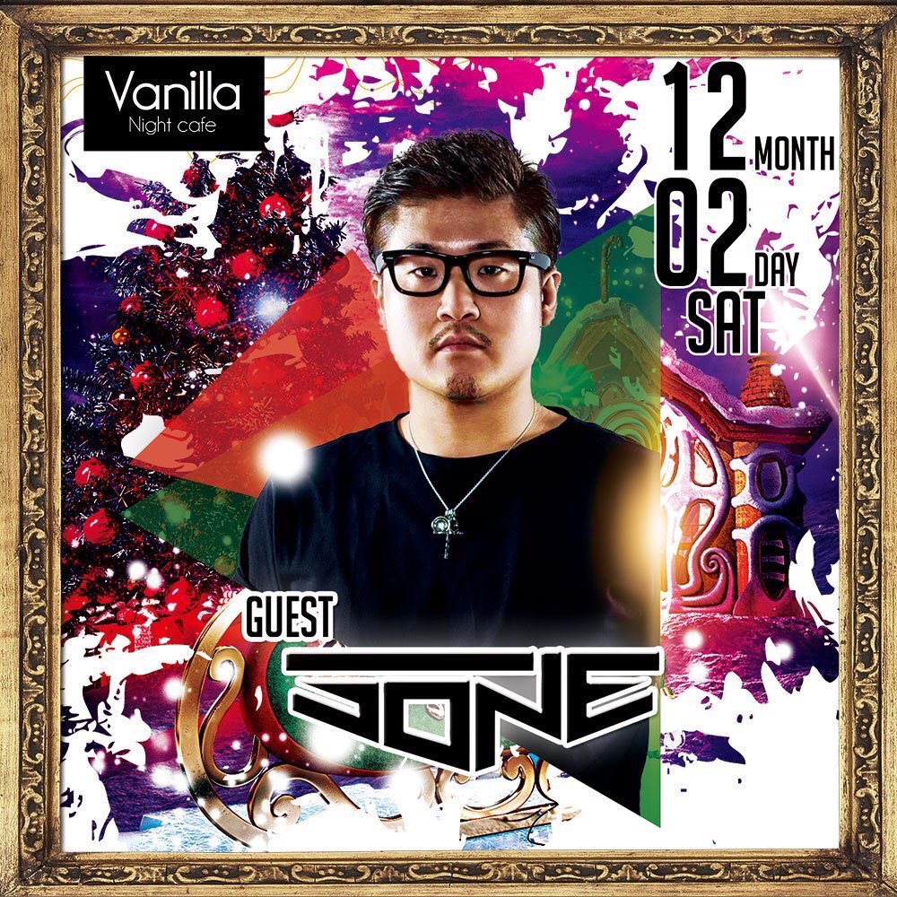 vanillacollect1's tweet photo. 今夜はゲストにDJ SONE登場🌟
年末モード全開の土曜のVanillaで今日も沢山遊んでくださいね！❤️ https://t.co/KM0eswEWS0