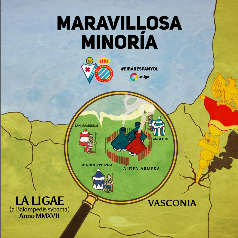🐦 ¡Amigos Pericos del <a href="/RCDEspanyol/">RCD Espanyol de Barcelona</a> - bienvenidos a la irreductible Aldea Armera! 🔵🔴 Os vais a sentir como en casa, que nosotros en Vasconia de esto de ser “maravillosa minoría” entendemos un rato 😂 #EibarixEspanyolix #EibarEspanyol