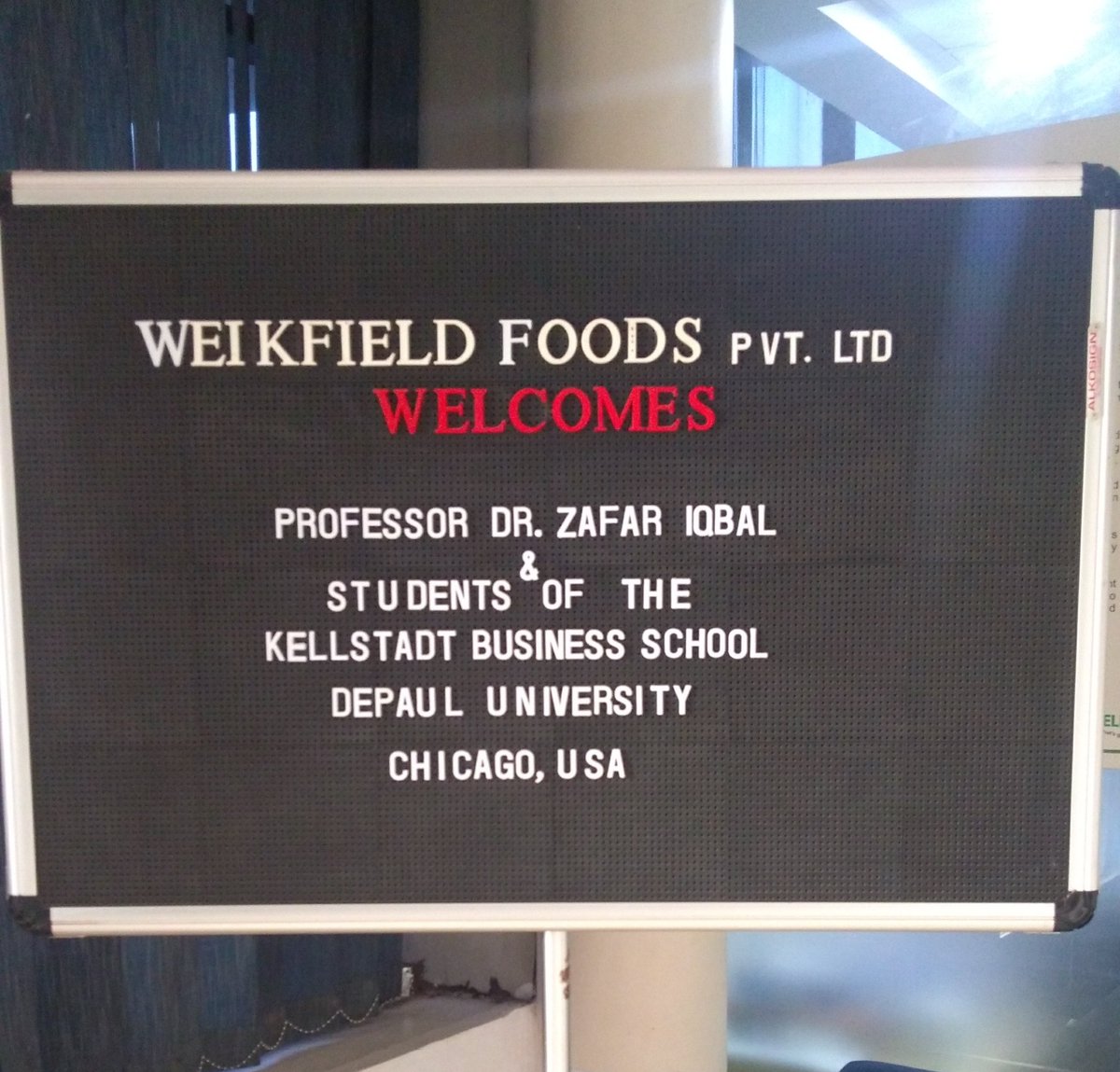 We look forward to welcome professor &amp; students from @DePaulMBA , #Chicago at our corporate office &amp; factory on Monday, 4th Dec'17 ! #Pune #India #Food #Marketing