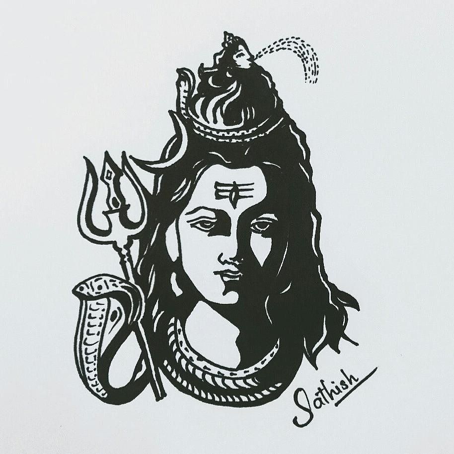 LORD SHIVA DRAWING MADE BY... - Education study's for kids | Facebook-saigonsouth.com.vn