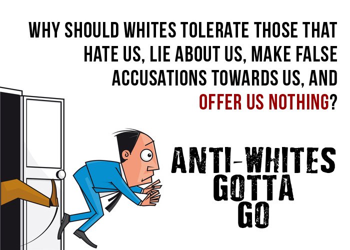 Jason07114620's tweet photo. @reesworld1 @bpolitics @music2c a better option is for you anti-whites to back up all your talk and LEAVE WESTERN CIVILIZATION 

too bad you are FAKE and cant stand behind what u believe in https://t.co/MJDcekpwVl
