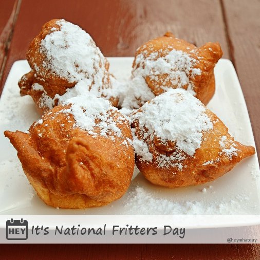 HeyWhatDay's tweet photo. It's National Fritters Day!
#NationalFrittersDay #FrittersDay #NationalFritterDay #FritterDay https://t.co/vg02mNmpOS