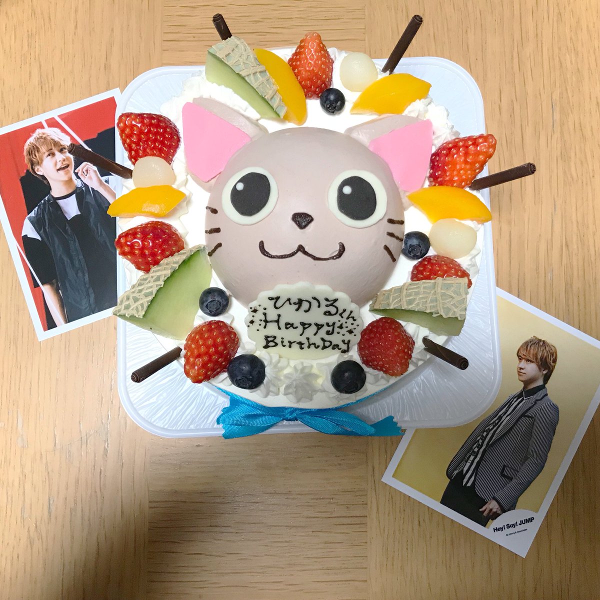 _yotmhkr's tweet photo. ちなみにケーキ受け取るときにお名前が書いてあったよ〜（笑）
「ゆうとくん」と「だいきくん」もいる（笑）
#nhkらじらー https://t.co/b5YwWXpcVP