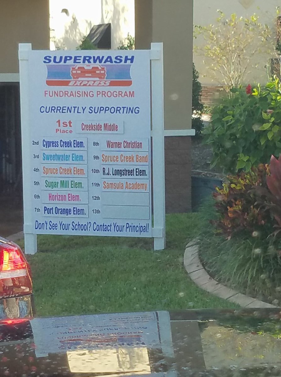 Spruce Creek Elem On Twitter Need A Car Wash Be Sure And Stop