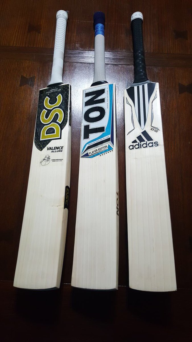 Allthegear99's tweet photo. NEW STOCK ALERT!!!
#DSC #Ton #Adidas #Cricket #bats All weighing under 2lb 9oz - truly remarkable Bats.
DSC Valence Allure
Ton Players Edition
Adidas XT 1.0
#TCS #AllTheGear #BestBats #LightWeight #BigEdges https://t.co/c47xueN1QU