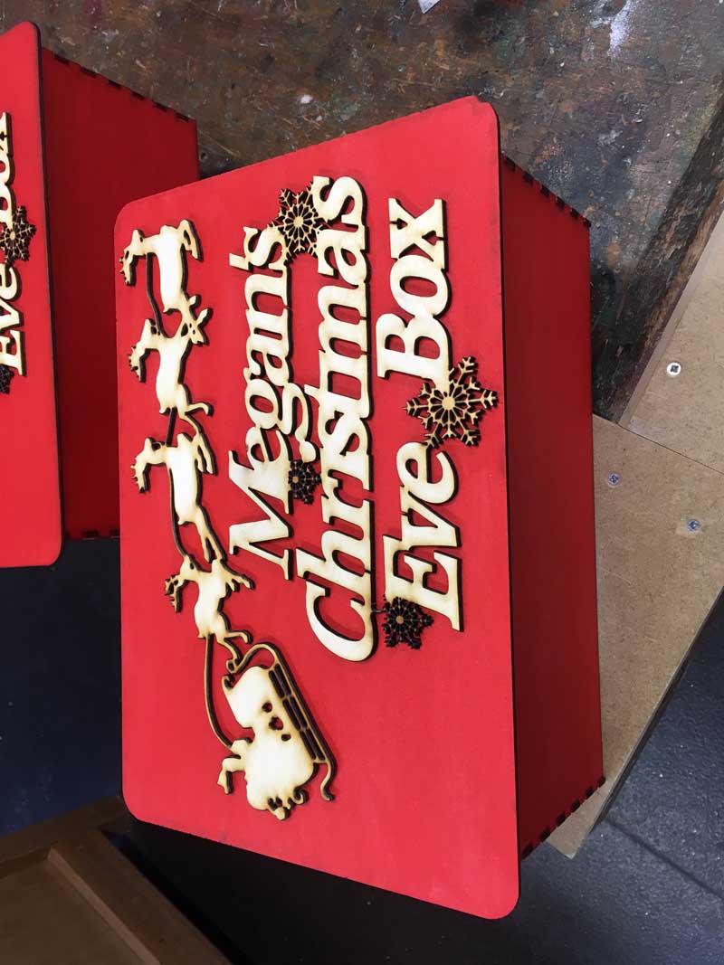 ALittleSign's tweet image. Christmas boxes and houses from Little Signs