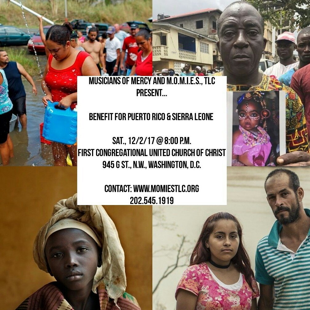 MercyMusicians's tweet image. This eve @ 8pm! 50 volunteer artists jam #Benefit4PuertoRicoandSierraLeone  facebook.com/events/5576263… @AyizeS @momies_tlc @RobinFayMassie