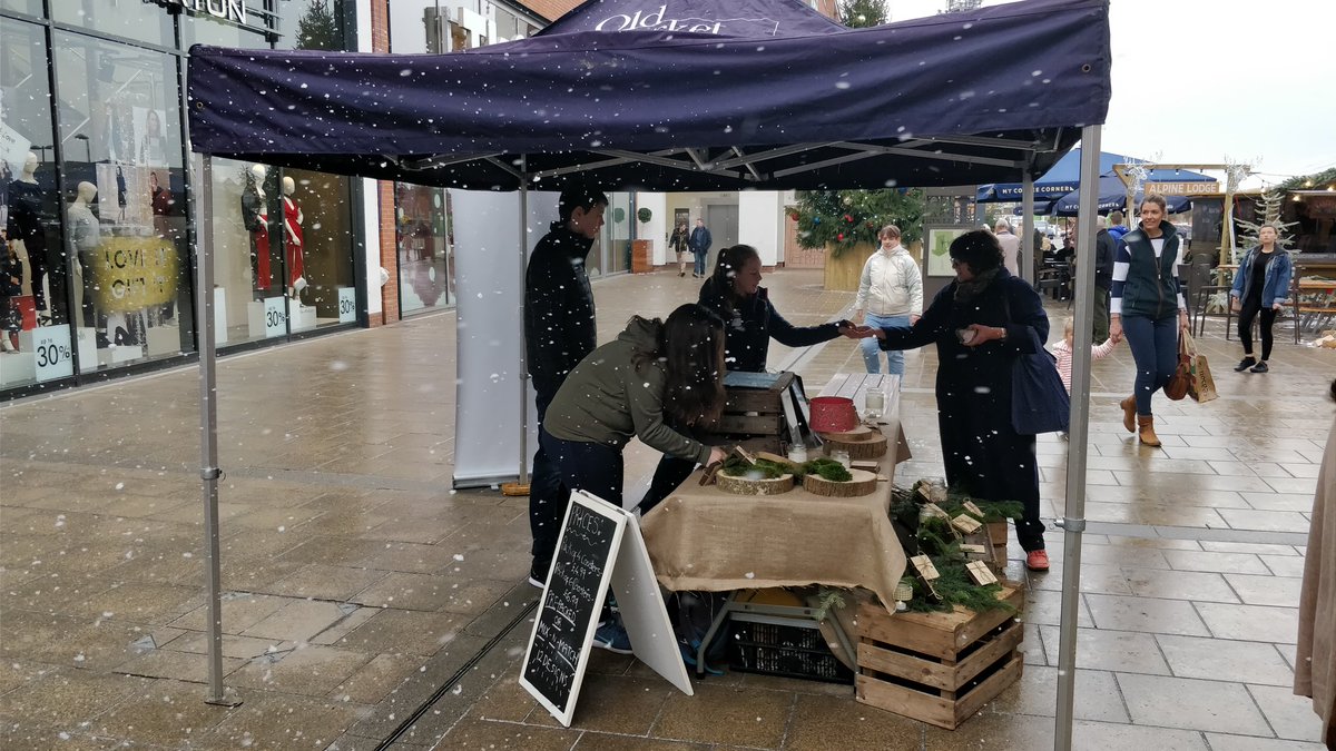 Come quickly to the Old Market to get some high-quality wooden Christmas coasters <a href="/YEHerefordshire/">Young Enterprise Herefordshire</a>