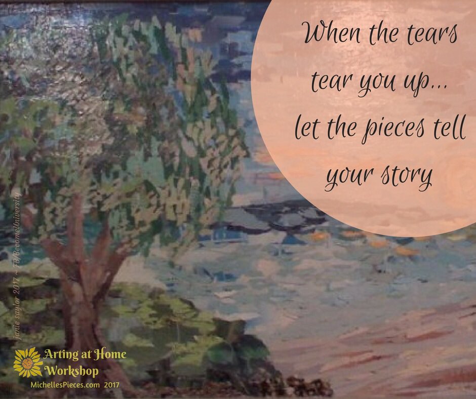 MichellesPieces's tweet image. Let it flow... #arting #michellespieces #artingtherapy #papercraft #papermosaic #storytelling